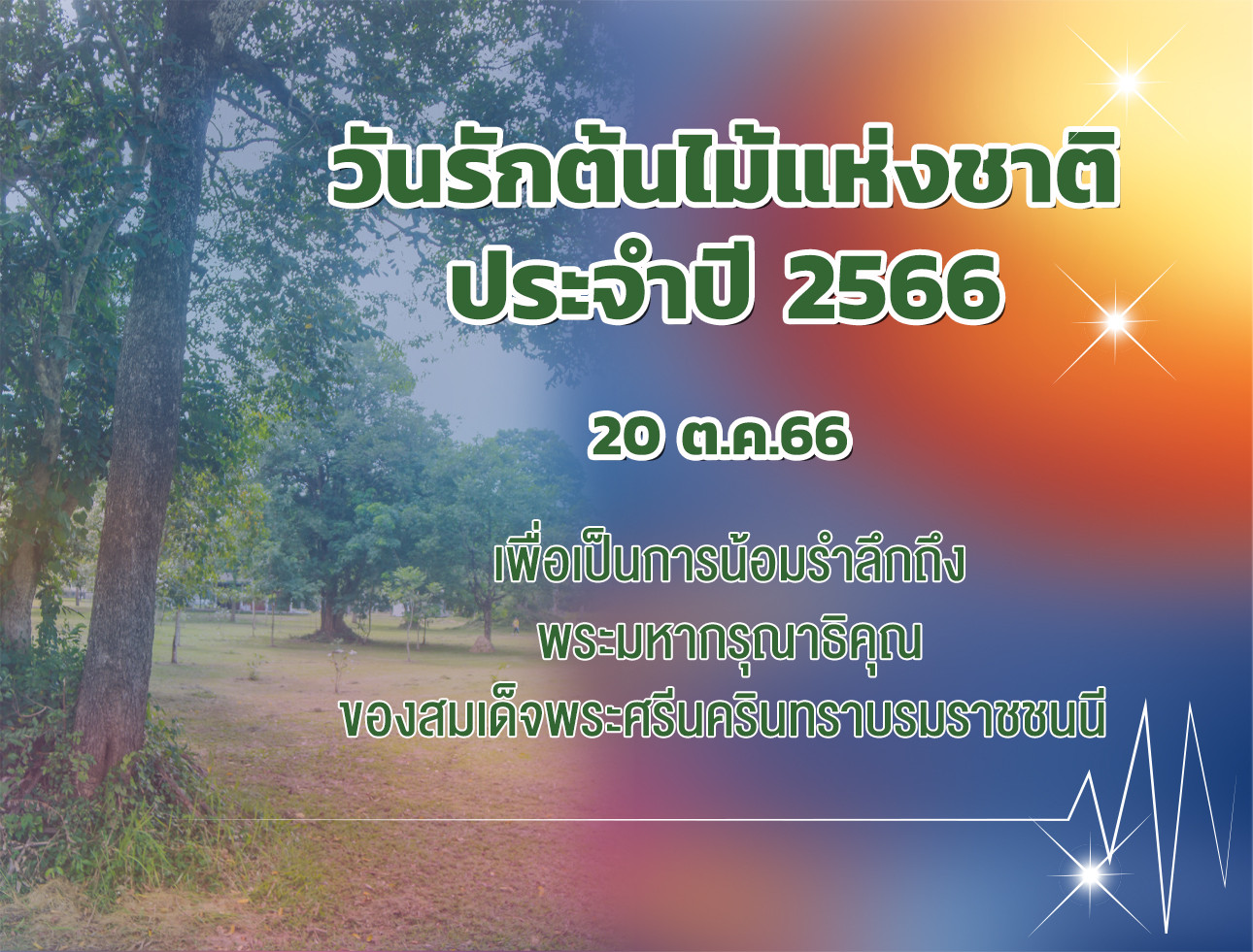 วันรักต้นไม้แห่งชาติ ประจำปี 2566